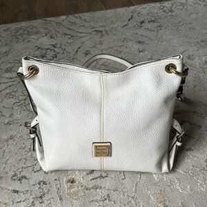 Dooney & Bourke white leather medium sized bag
